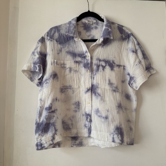 Madewell Women’s Tie Dye Bowling Shirt - Picture 3 of 5